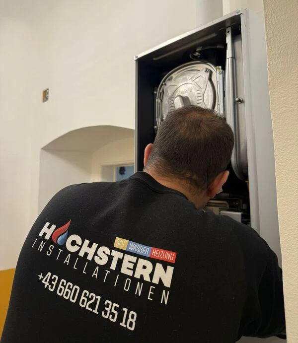 Hochstern Installateur Wien bei der Arbeit – Gasinstallation und Heizungswartung