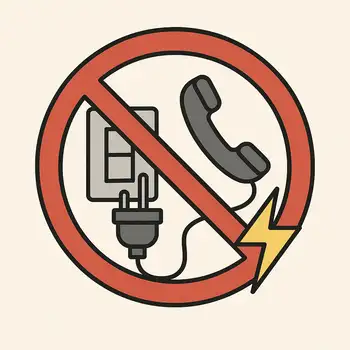 Schalten Sie keine elektrischen Geräte an.